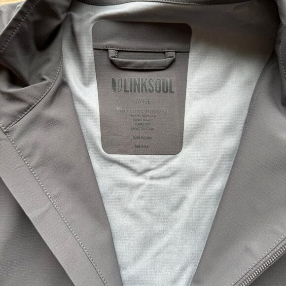 Linksoul Men's Golf Rain Zip Up Jacket - Size L - Picture 2 of 5